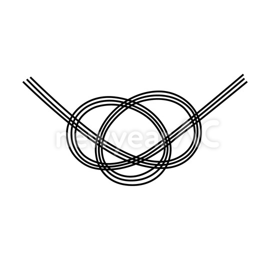 モノトーン 結び No 年賀状素材 21 令和3年 丑年 なら年賀状ac