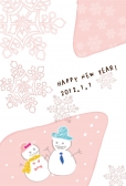 HAPPY NEW YEAR 雪だるま